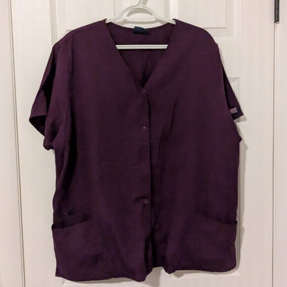 Cherokee authentic work wear snap closure scrub top size 2XL - Picture 1 of 7